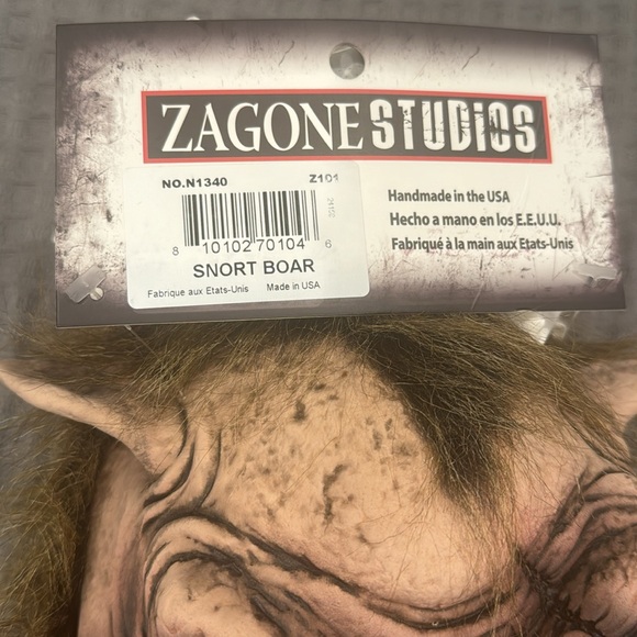 Zagone Studios Halloween Snort Boar Mask with Moving Mouth | NWT - Picture 4 of 4